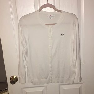 White Vineyard Vines Cardigan